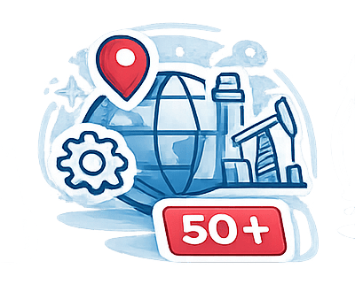 50+ отраслей промышленности среди заказчиков